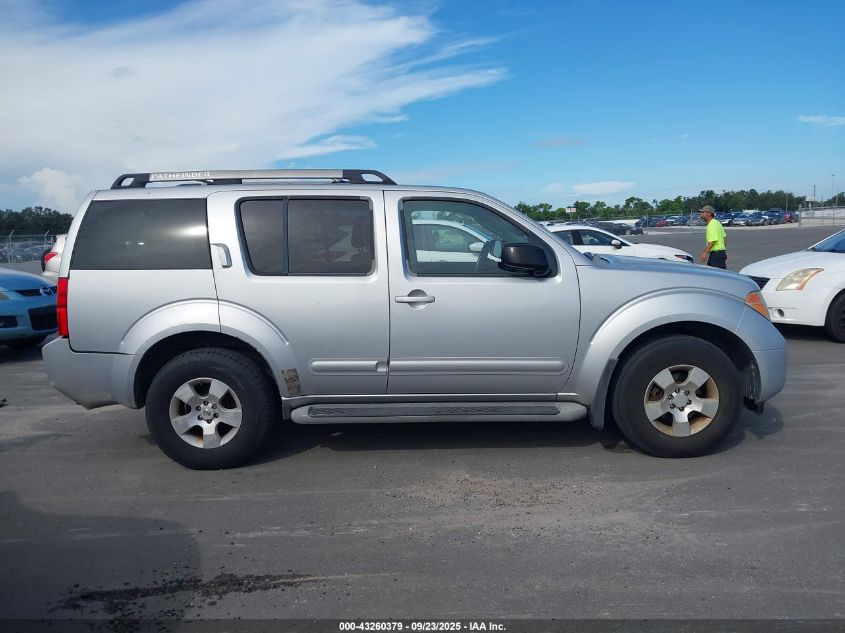 2005 Nissan Pathfinder Xe VIN: 5N1AR18U55C761860 Lot: 43260379