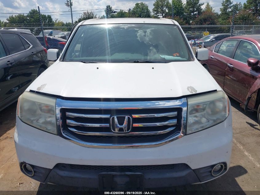 2012 Honda Pilot Ex-L VIN: 5FNYF3H59CB023737 Lot: 43260396