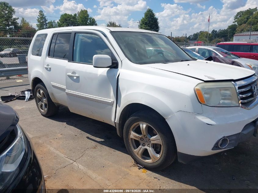 2012 Honda Pilot Ex-L VIN: 5FNYF3H59CB023737 Lot: 43260396