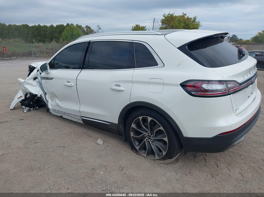 Vin: 2lmpj8kp0nbl01930, lot: 43755016, lincoln nautilus reserve 20223