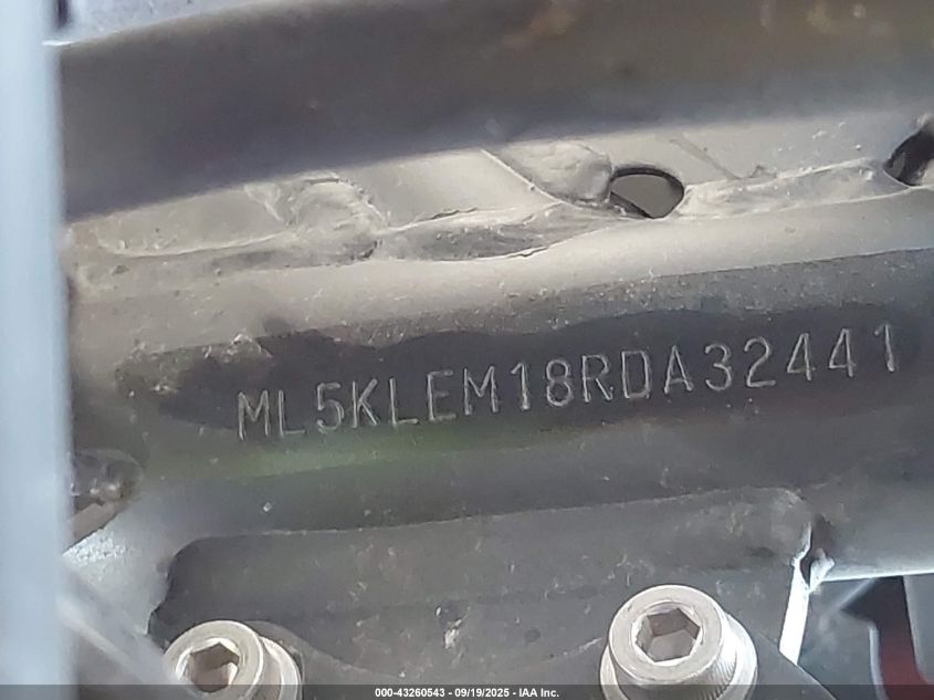 2024 Kawasaki Kl650 M VIN: ML5KLEM18RDA32441 Lot: 43260543