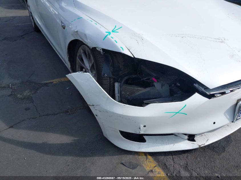 2018 Tesla Model S 100D/75D/P100D VIN: 5YJSA1E20JF280706 Lot: 43260587