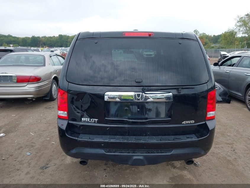 2012 Honda Pilot Ex-L VIN: 5FNYF4H66CB062557 Lot: 43260589