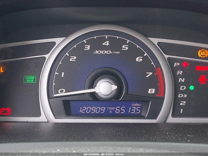 2008 Honda Civic Lx VIN: 2HGFG12668H581784 Lot: 43260594