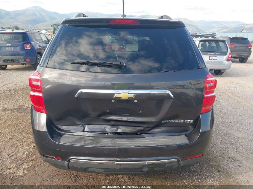 2016 Chevrolet Equinox Ltz VIN: 2GNALDEK1G6288228 Lot: 43260627
