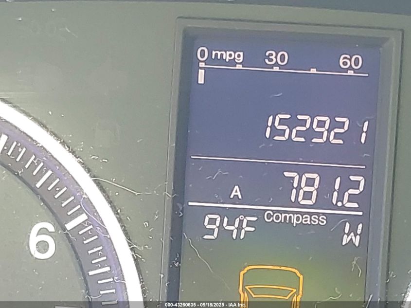 2011 Honda Cr-V Ex-L VIN: 5J6RE4H7XBL011438 Lot: 43260635