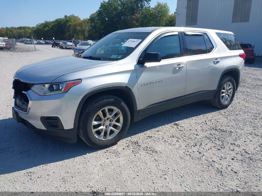 2018 Chevrolet Traverse Ls silver other gasoline 1GNEVFKW1JJ283913 photo #3