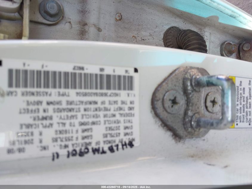 2009 Honda Accord Sdn 3.5 Ex-L/Ex-L VIN: 1HGCP36809A008504 Lot: 43260718