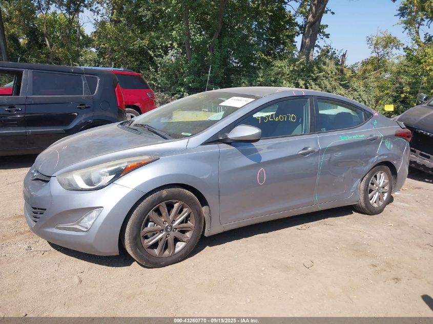 2015 Hyundai Elantra Se VIN: 5NPDH4AE9FH552202 Lot: 43260770