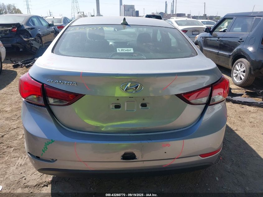 2015 Hyundai Elantra Se VIN: 5NPDH4AE9FH552202 Lot: 43260770