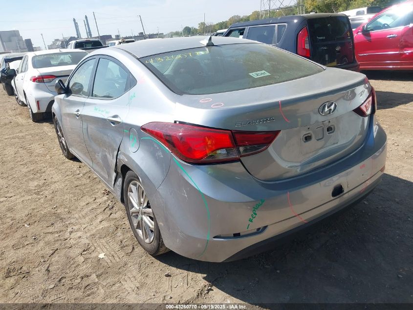 2015 Hyundai Elantra Se VIN: 5NPDH4AE9FH552202 Lot: 43260770