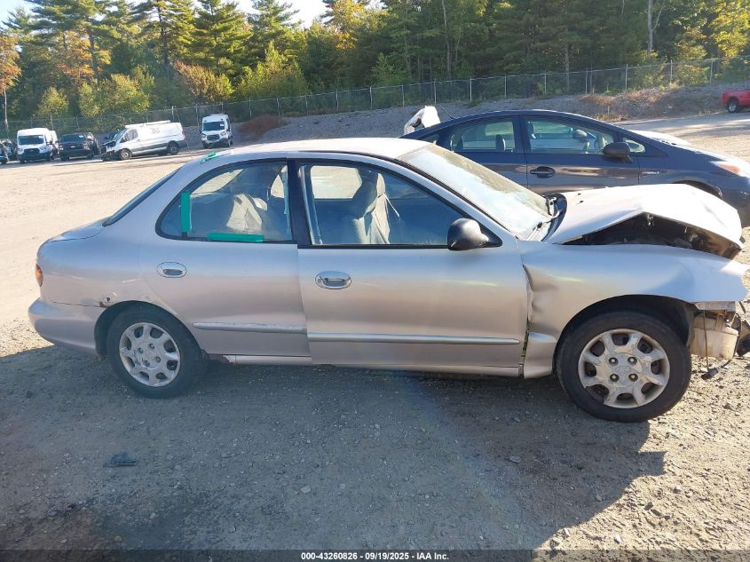 1999 Hyundai Elantra Gl VIN: KMHJF25F0XU879767 Lot: 43260826