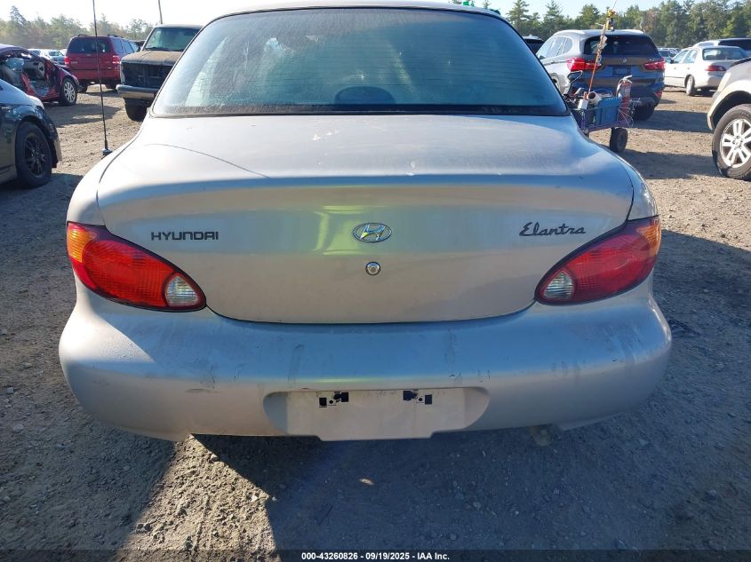 1999 Hyundai Elantra Gl VIN: KMHJF25F0XU879767 Lot: 43260826