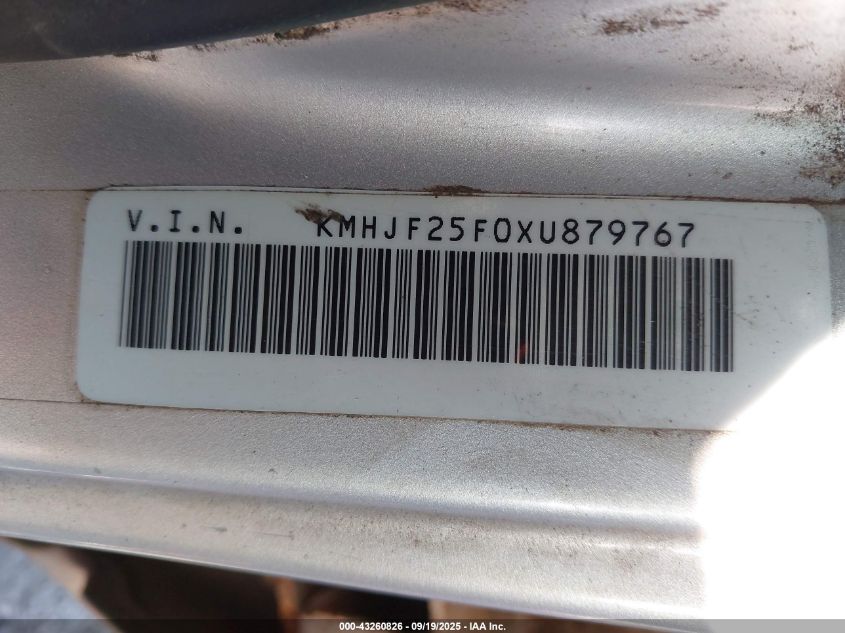 1999 Hyundai Elantra Gl VIN: KMHJF25F0XU879767 Lot: 43260826