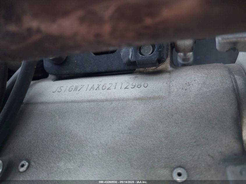 2006 Suzuki Gsx1300 R VIN: JS1GW71AX62112986 Lot: 43260930