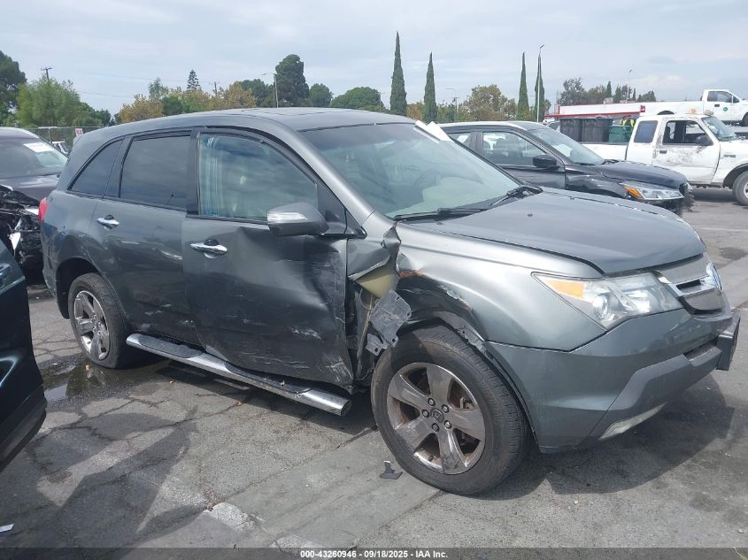 2007 Acura Mdx Sport Package VIN: 2HNYD28817H530801 Lot: 43260946