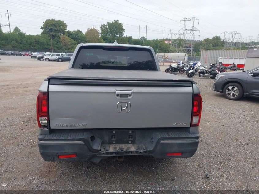 2017 HONDA RIDGELINE RTL-T - 5FPYK3F67HB026254