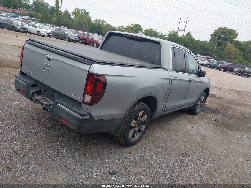 2017 HONDA RIDGELINE RTL-T - 5FPYK3F67HB026254