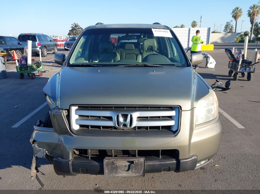 2007 Honda Pilot Ex-L VIN: 5FNYF18787B016337 Lot: 43261060