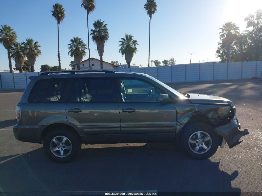 2007 Honda Pilot Ex-L VIN: 5FNYF18787B016337 Lot: 43261060