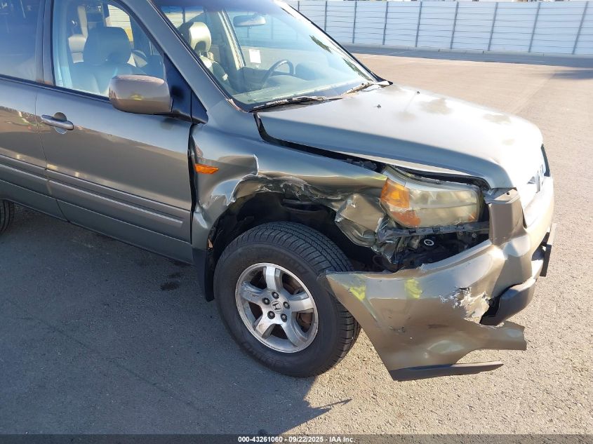 2007 Honda Pilot Ex-L VIN: 5FNYF18787B016337 Lot: 43261060