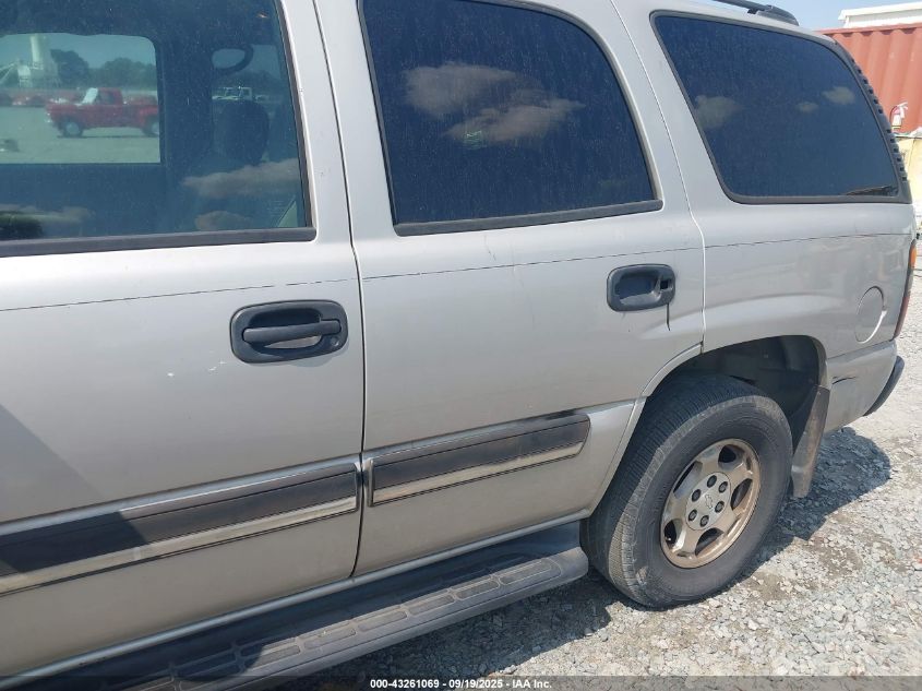 2005 Chevrolet Tahoe Ls VIN: 1GNEC13T95R257306 Lot: 43261069
