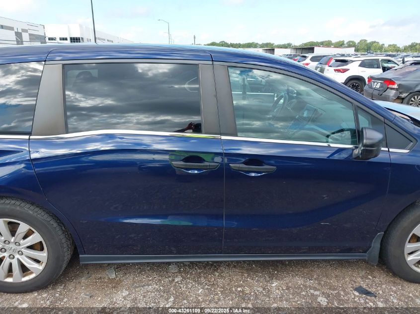 2019 Honda Odyssey Lx VIN: 5FNRL6H2XKB126992 Lot: 43261109