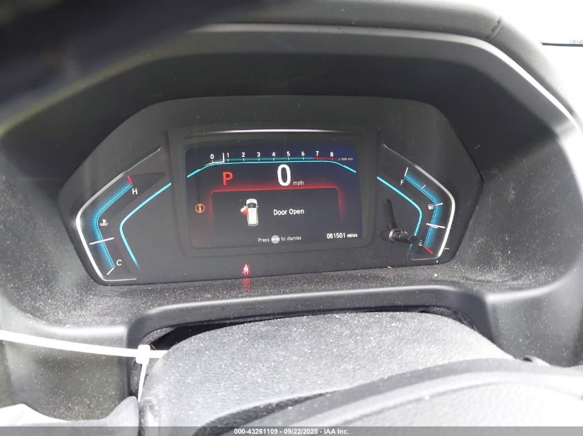 2019 Honda Odyssey Lx VIN: 5FNRL6H2XKB126992 Lot: 43261109