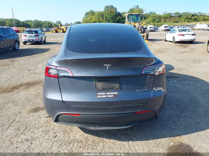 2023 Tesla Model Y Awd/Long Range Dual Motor All-Wheel Drive VIN: 7SAYGDEE1PA119472 Lot: 43261272