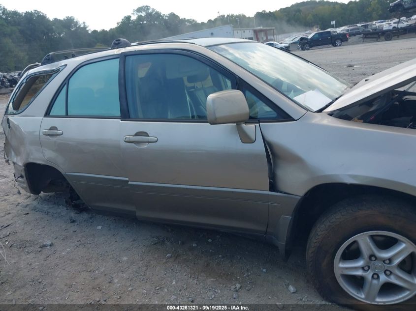 1999 Lexus Rx 300 VIN: JT6GF10U4X0038998 Lot: 43261321