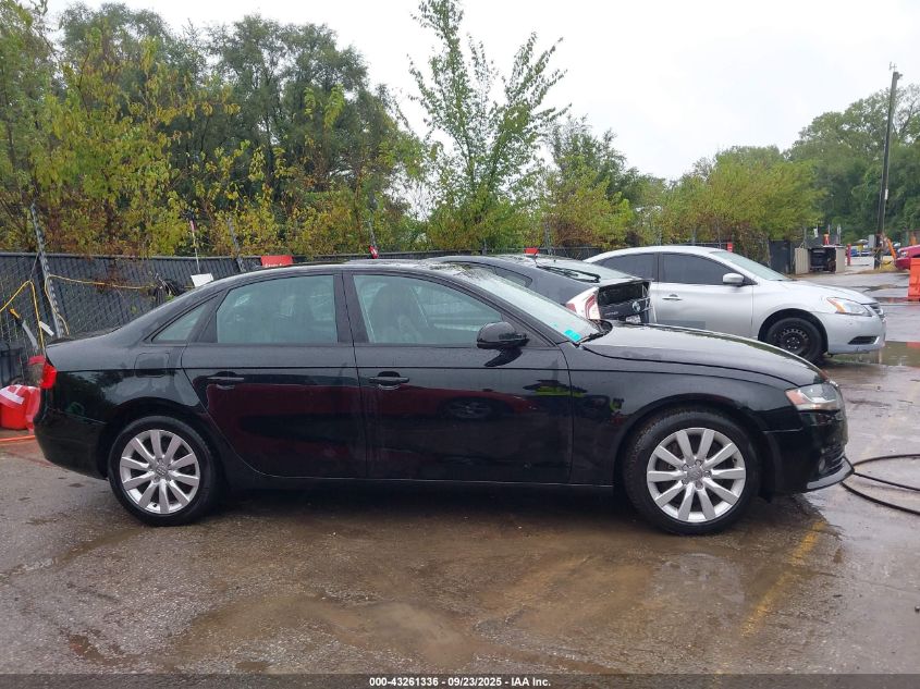 2012 Audi A4 2.0T Premium VIN: WAUDFAFL9CN004141 Lot: 43261336