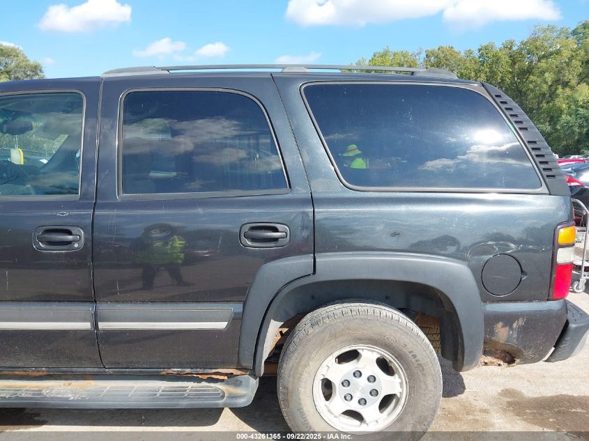 2005 Chevrolet Tahoe Ls VIN: 1GNEK13V85R146525 Lot: 43261365