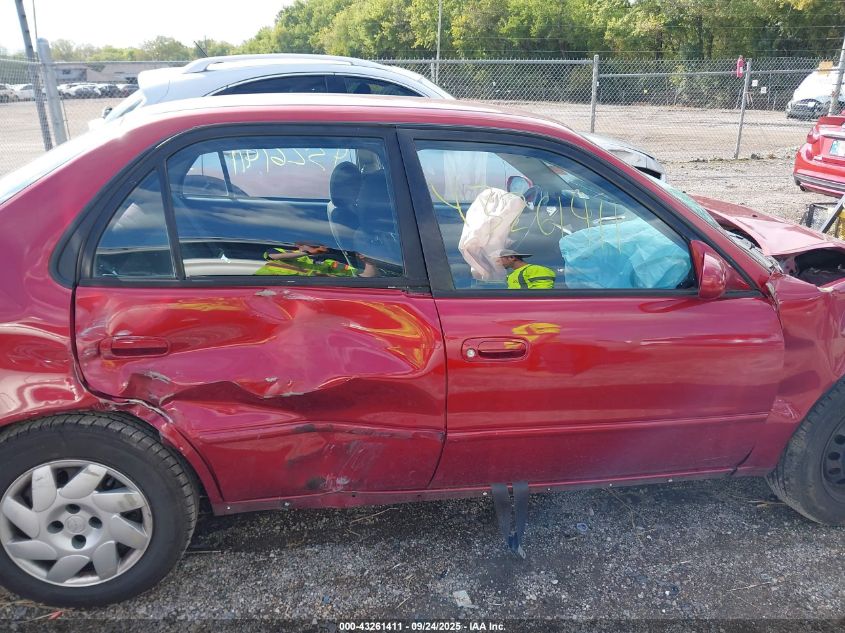 2001 Toyota Corolla S VIN: 2T1BR12E11C492011 Lot: 43261411