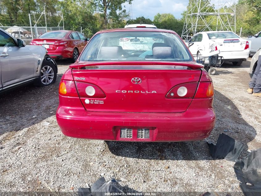 2001 Toyota Corolla S VIN: 2T1BR12E11C492011 Lot: 43261411