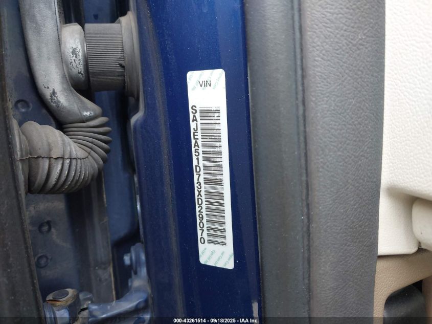 2003 Jaguar X-Type 2.5 VIN: SAJEA51D73XD29070 Lot: 43261514