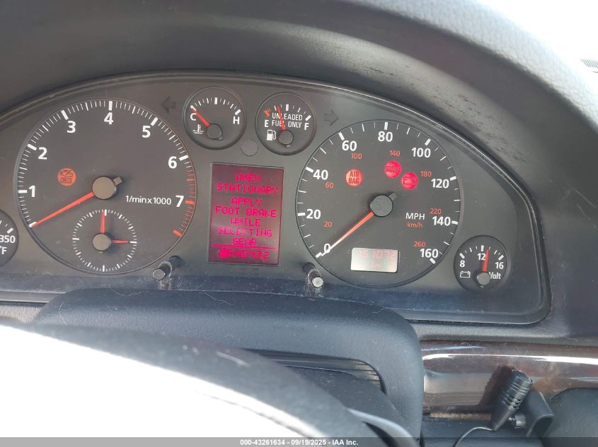 1998 Audi A4 2.8 VIN: WAUED68D8WA004673 Lot: 43261634