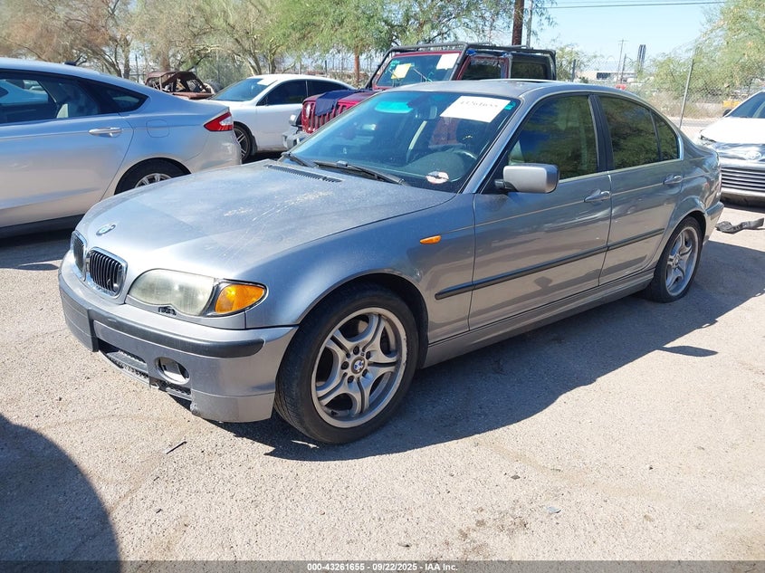 2004 BMW 330I black sedan gasoline WBAEV53454KM37180 photo #3