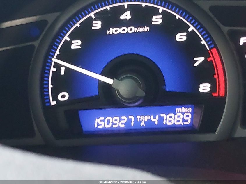 2009 Honda Civic Ex VIN: 2HGFG12869H512192 Lot: 43261697