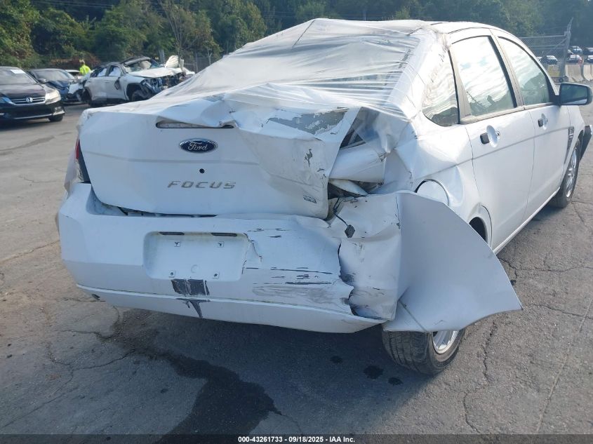 2008 Ford Focus Se/Ses VIN: 1FAHP35N78W195260 Lot: 43261733