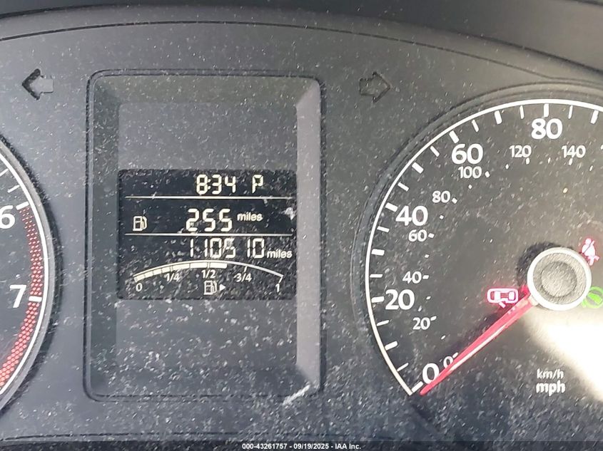 2013 Volkswagen Jetta S VIN: 3VW2K7AJ2DM306104 Lot: 43261757