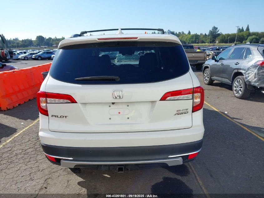 2022 Honda Pilot Awd Elite VIN: 5FNYF6H04NB007065 Lot: 43261801