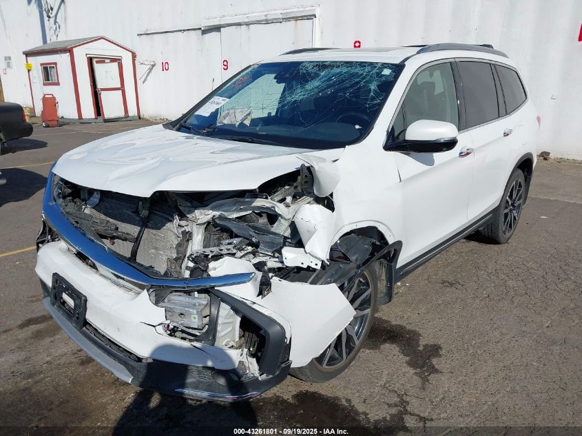 2022 Honda Pilot Awd Elite VIN: 5FNYF6H04NB007065 Lot: 43261801