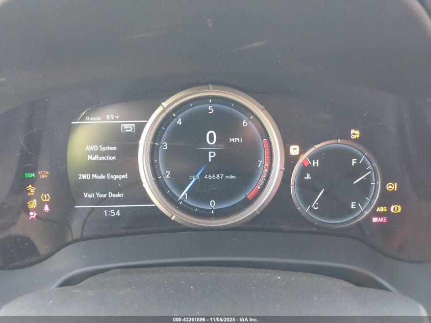 2022 Lexus Rx 350 F Sport Handling VIN: 2T2YZMDA7NC327426 Lot: 43261896