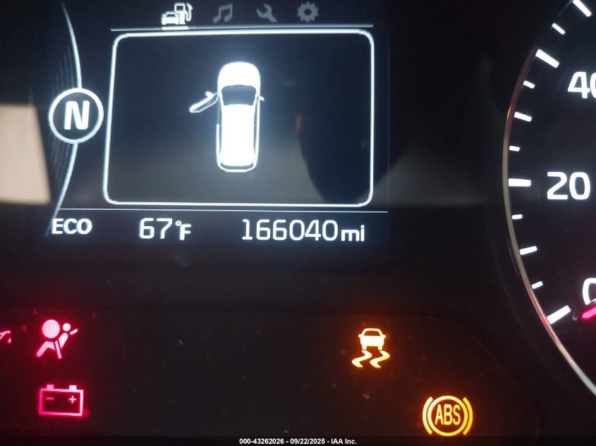 2016 Kia Sorento 2.4L Lx VIN: 5XYPG4A32GG047755 Lot: 43262026