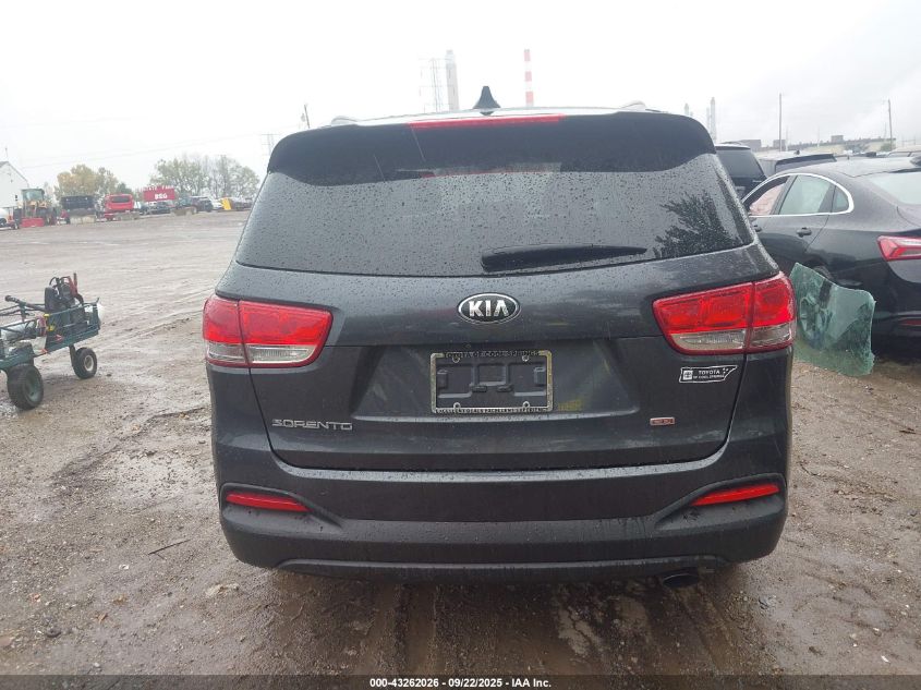 2016 Kia Sorento 2.4L Lx VIN: 5XYPG4A32GG047755 Lot: 43262026