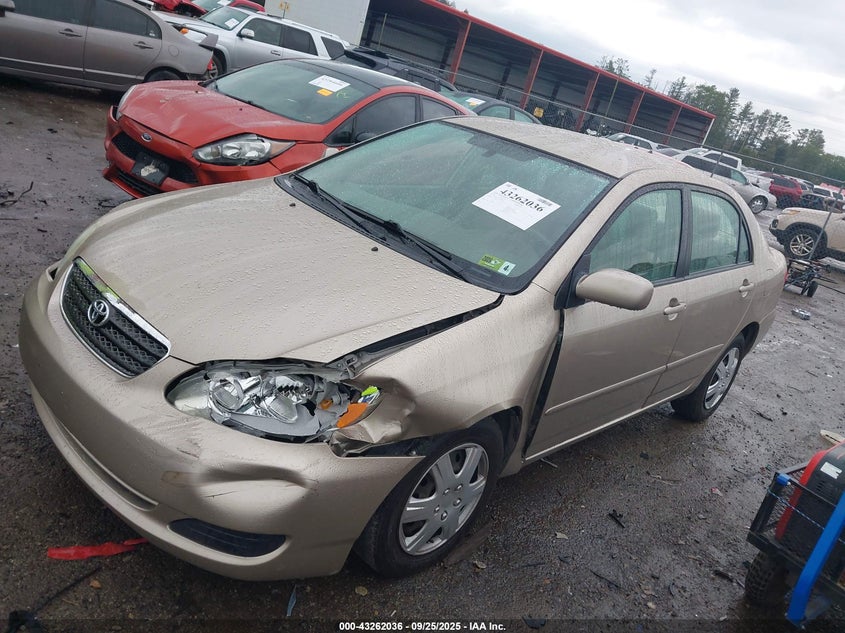 2006 Toyota Corolla Le gold sedan gasoline 1NXBR32E56Z656040 photo #3