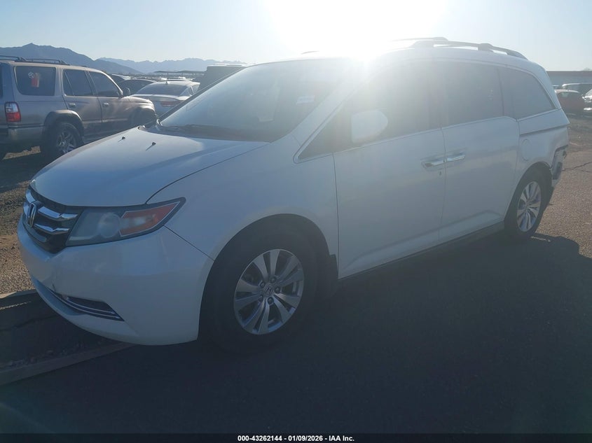 Vin: 5fnrl5h60fb099370, lot: 43756712, honda odyssey ex-l 20152