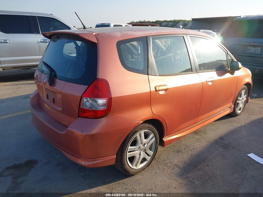 JHMGD38607S024857 2007 HONDA FIT photo no. 4