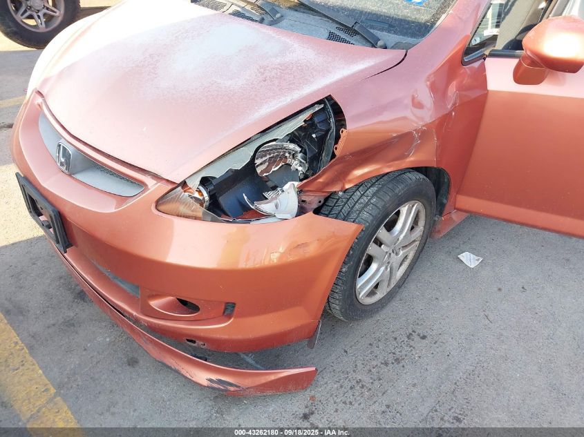 2007 Honda Fit S VIN: JHMGD38607S024857 Lot: 43262180