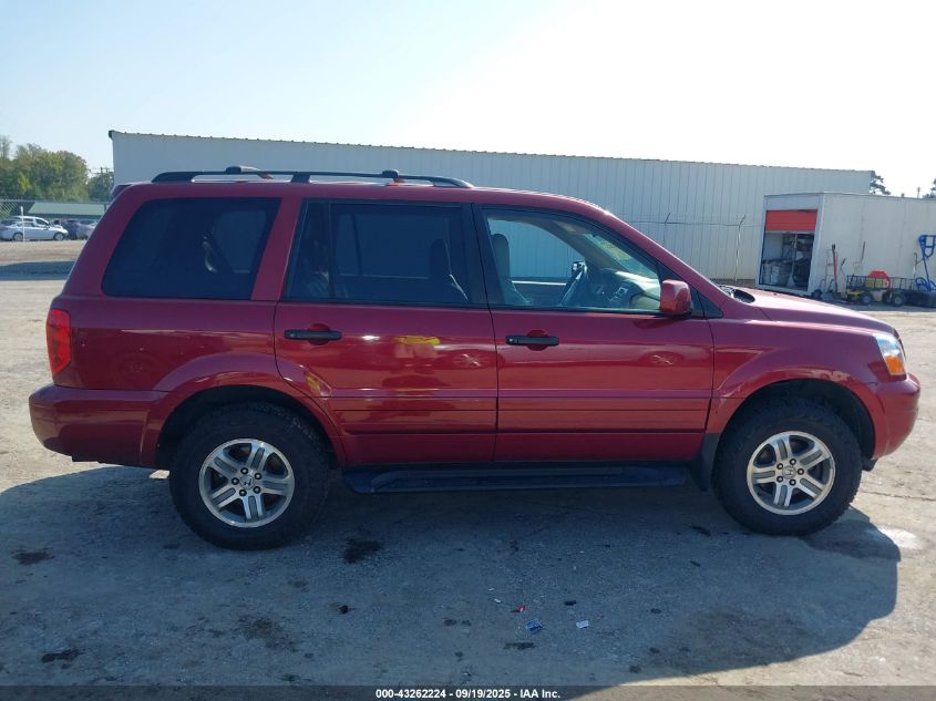 2004 Honda Pilot Ex-L VIN: 2HKYF18504H572881 Lot: 43262224